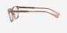 Coach HC6143 Transparent Champagne AcetateEyeglass Frames from EyeBuyDirect, Side View