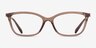 Coach HC6146U Transparent Brown PlasticEyeglass Frames from EyeBuyDirect, Front View