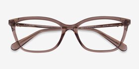 Coach HC6146U Transparent Brown Plastique Montures de lunettes de vue d'EyeBuyDirect, Vue Rapprochée