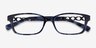 Coach HC6148 Blue Tortoise AcetateEyeglass Frames from EyeBuyDirect, Closed View