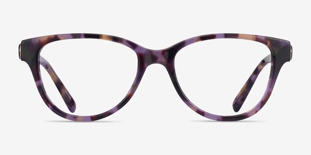 Coach HC6153 Purple Tortoise AcetateEyeglass Frames from EyeBuyDirect, Front View