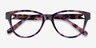 Coach HC6153 Purple Tortoise AcetateEyeglass Frames from EyeBuyDirect, Closed View