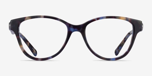 Coach HC6153 Blue Tortoise AcetateEyeglass Frames from EyeBuyDirect, Front View