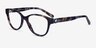 Coach HC6153 Blue Tortoise AcetateEyeglass Frames from EyeBuyDirect, Angle View