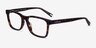 Coach HC6166U Dark Tortoise AcetateEyeglass Frames from EyeBuyDirect, Angle View