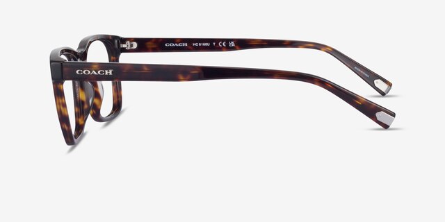 Coach HC6166U Dark Tortoise AcetateEyeglass Frames from EyeBuyDirect, Side View
