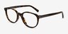 Coach HC6167U Dark Tortoise AcetateEyeglass Frames from EyeBuyDirect, Angle View
