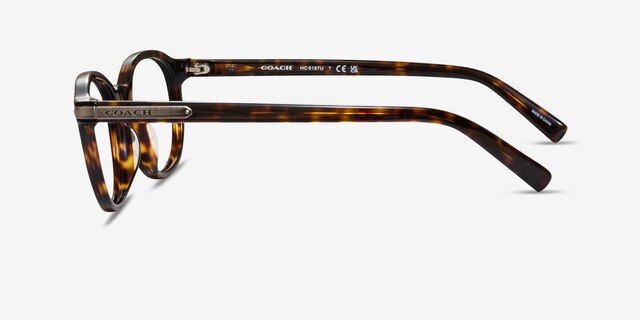 Coach HC6167U Dark Tortoise AcetateEyeglass Frames from EyeBuyDirect, Side View