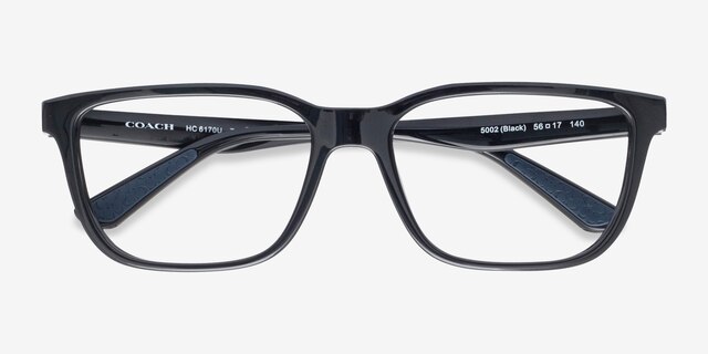 Coach HC6170U Black Eco-friendlyEyeglass Frames from EyeBuyDirect, Closed View