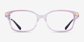 Coach HC6172 Gradient Transparent Purple Acétate Montures de lunettes de vue d'EyeBuyDirect, Vue de Face
