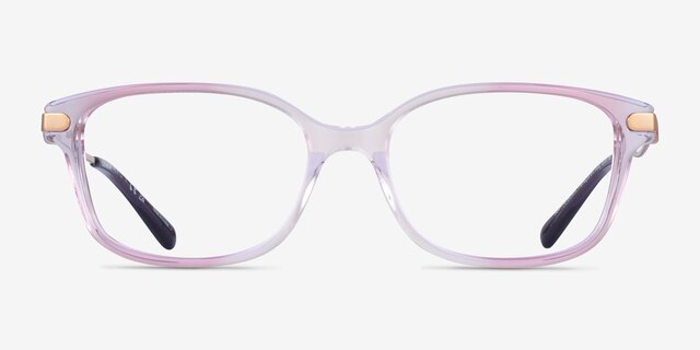 Coach HC6172 Gradient Transparent Purple AcetateEyeglass Frames from EyeBuyDirect, Front View