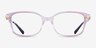Coach HC6172 Gradient Transparent Purple AcetateEyeglass Frames from EyeBuyDirect, Front View