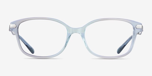 Coach HC6172 Gradient Transparent Blue AcetateEyeglass Frames from EyeBuyDirect, Front View