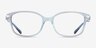 Coach HC6172 Gradient Transparent Blue AcetateEyeglass Frames from EyeBuyDirect, Front View