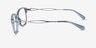 Coach HC6172 Gradient Transparent Blue AcetateEyeglass Frames from EyeBuyDirect, Side View