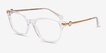 Coach HC6176 Clear AcetateEyeglass Frames from EyeBuyDirect, Angle View
