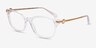 Coach HC6176 Clear AcetateEyeglass Frames from EyeBuyDirect, Angle View