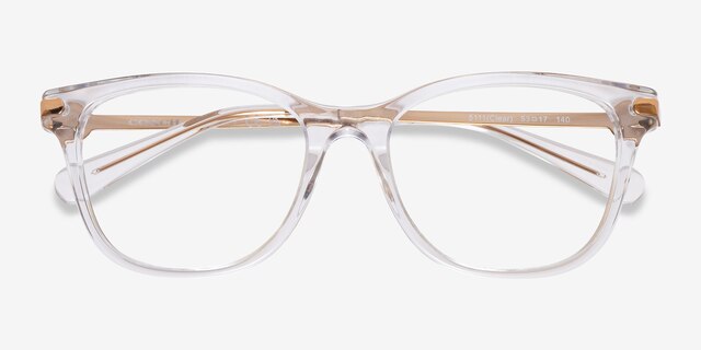 Coach HC6176 Clear AcetateEyeglass Frames from EyeBuyDirect, Closed View