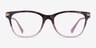 Coach HC6176 Rose Tortoise Gradient AcetateEyeglass Frames from EyeBuyDirect, Front View