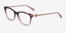 Coach HC6176 Rose Tortoise Gradient AcetateEyeglass Frames from EyeBuyDirect, Angle View
