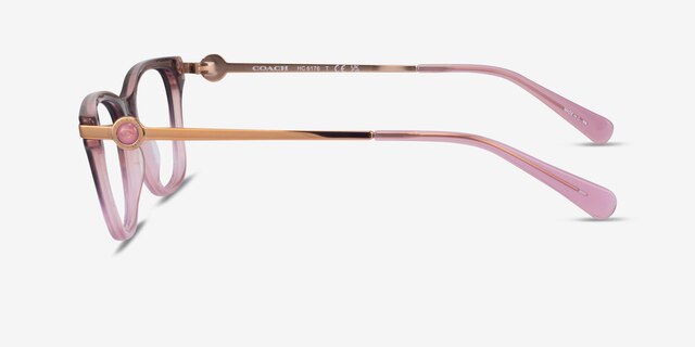 Coach HC6176 Rose Tortoise Gradient AcetateEyeglass Frames from EyeBuyDirect, Side View