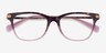 Coach HC6176 Rose Tortoise Gradient AcetateEyeglass Frames from EyeBuyDirect, Closed View