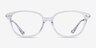 Coach HC6185 Crystal Clear AcetateEyeglass Frames from EyeBuyDirect, Front View