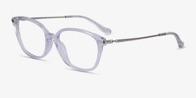 Coach HC6185 Crystal Clear AcetateEyeglass Frames from EyeBuyDirect, Angle View