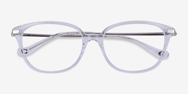 Coach HC6185 Crystal Clear AcetateEyeglass Frames from EyeBuyDirect, Closed View
