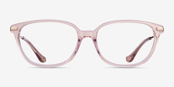 Coach HC6185 Transparent Pink Gold Acetate Eyeglass Frames