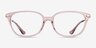 Coach HC6185 Transparent Pink Gold AcetateEyeglass Frames from EyeBuyDirect, Front View