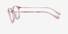 Coach HC6185 Transparent Pink Gold AcetateEyeglass Frames from EyeBuyDirect, Side View