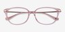 Coach HC6185 Transparent Pink Gold AcetateEyeglass Frames from EyeBuyDirect, Closed View