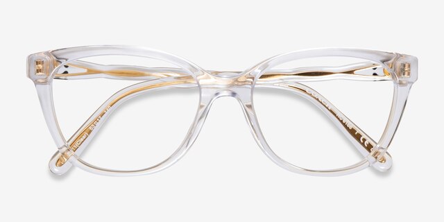 Coach HC6186 Clear AcetateEyeglass Frames from EyeBuyDirect, Closed View