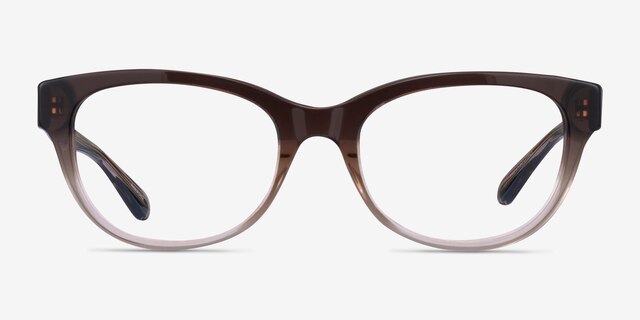 Coach HC6187 Transparent Brown Gradient AcetateEyeglass Frames from EyeBuyDirect, Front View
