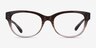 Coach HC6187 Transparent Brown Gradient AcetateEyeglass Frames from EyeBuyDirect, Front View
