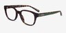 Coach HC6190U Matte Dark Tortoise AcetateEyeglass Frames from EyeBuyDirect, Angle View
