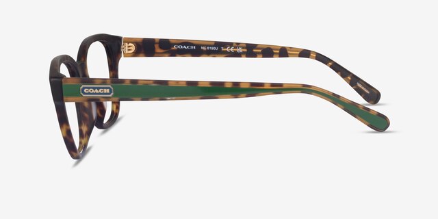 Coach HC6190U Matte Dark Tortoise AcetateEyeglass Frames from EyeBuyDirect, Side View