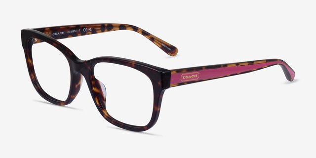 Coach HC6197U Écaille Noire AcétateMontures de lunettes de vue d'EyeBuyDirect, Vue d'Angle