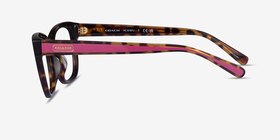 Coach HC6197U Écaille Noire Acétate Montures de lunettes de vue d'EyeBuyDirect, Vue de Côté