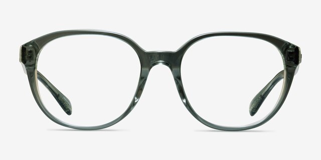 Coach HC6209U Transparent Green AcetateEyeglass Frames from EyeBuyDirect, Front View