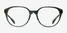 Coach HC6209U Transparent Green AcetateEyeglass Frames from EyeBuyDirect, Front View