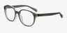 Coach HC6209U Transparent Green AcetateEyeglass Frames from EyeBuyDirect, Angle View