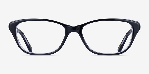 Ralph RA7020 Shiny Black Acetate Eyeglass Frames