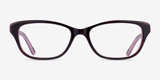 Ralph RA7020 Dark Tortoise AcetateEyeglass Frames from EyeBuyDirect, Front View
