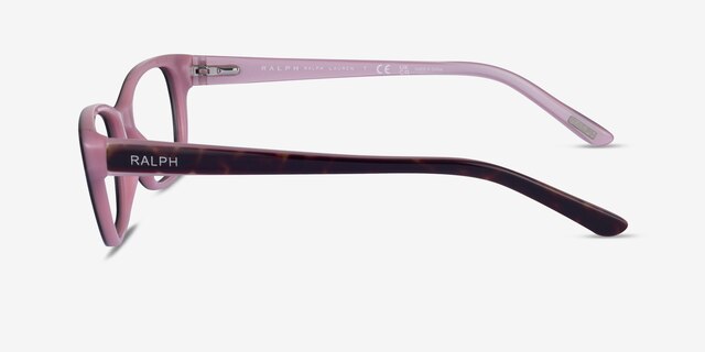 Ralph RA7020 Dark Tortoise AcetateEyeglass Frames from EyeBuyDirect, Side View