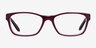 Ralph RA7039 Shiny Red On Crystal AcetateEyeglass Frames from EyeBuyDirect, Front View