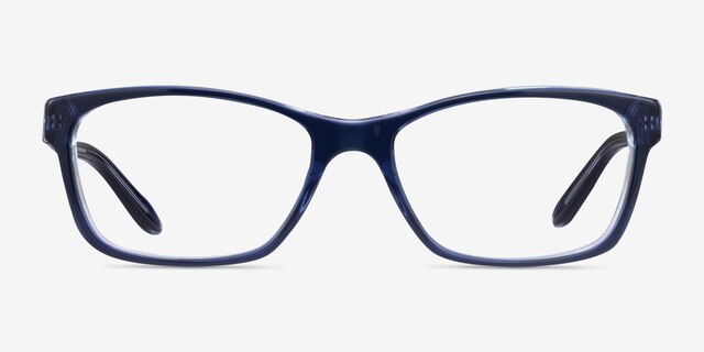 Ralph RA7039 Opal Blue AcetateEyeglass Frames from EyeBuyDirect, Front View