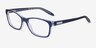 Ralph RA7039 Opal Blue AcetateEyeglass Frames from EyeBuyDirect, Angle View
