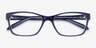Ralph RA7039 Opal Blue AcetateEyeglass Frames from EyeBuyDirect, Closed View